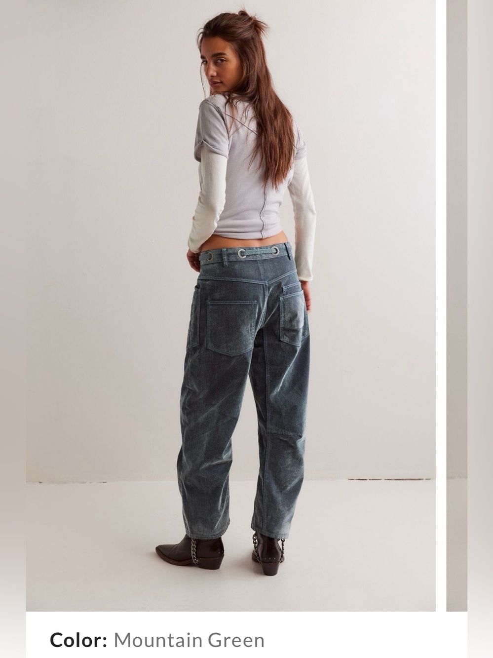 We The Free Velvet Flocked Jeans - Picture 2 of 5